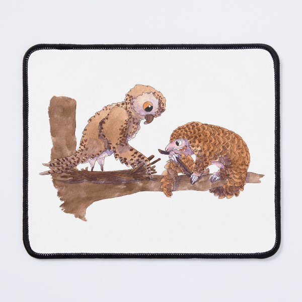 Item preview, Pangolin and owl designed and sold by Chouetteplanete.