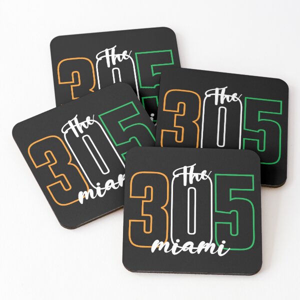 Item preview, 305 Miami Typography Art designed and sold by patriotwardrobe.