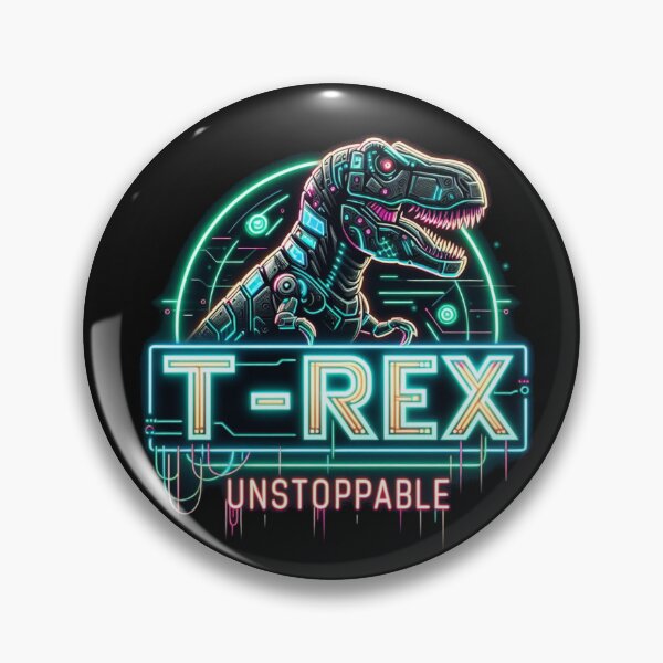 Item preview, T-Rex Unstoppable mechanical cyberpunk & neon lights designed and sold by Pawel Oska.