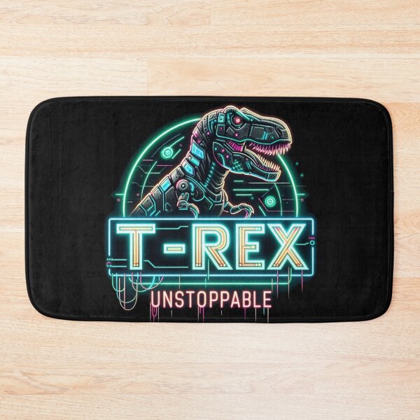 Item preview, T-Rex Unstoppable mechanical cyberpunk & neon lights designed and sold by Pawel Oska.