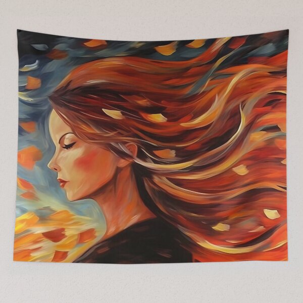 Item preview, red-haired beauty,abstraction designed and sold by elegantpaterns.