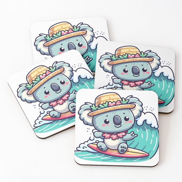 Item preview, Kawaii Koala: Wearing A Lei designed and sold by CanvasCutie.
