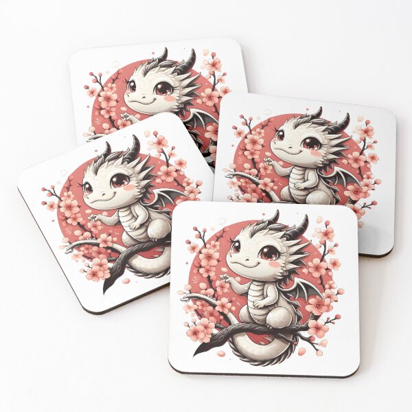 Item preview, Cute dragon with cherry blossoms designed and sold by Jasardpu.