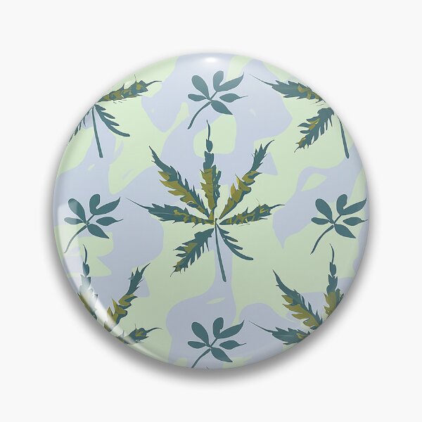 Item preview, Hemp Plant with Light Green Swirling Shapes in Background a Pattern - Minimalist - Vintage Retro Style designed and sold by Loving Nature Gifts.