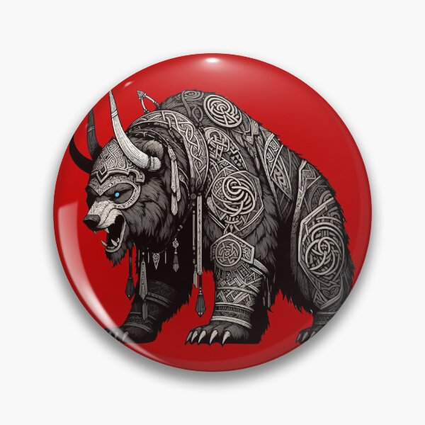 Item preview, Norse Mythology Viking Warrior Bear Berserker designed and sold by TomFrontierArt.