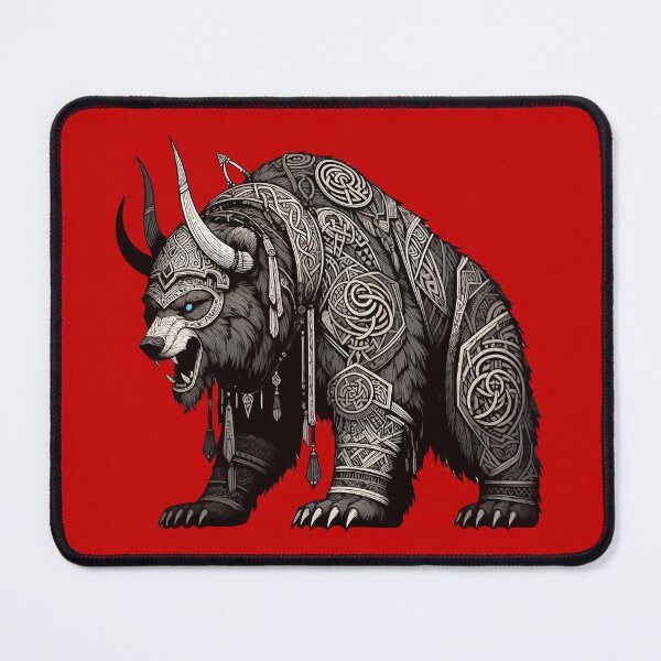 Item preview, Norse Mythology Viking Warrior Bear Berserker designed and sold by TomFrontierArt.