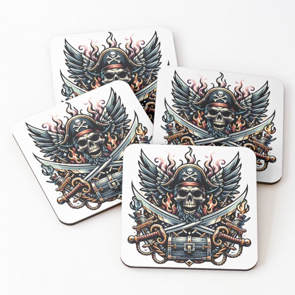 Item preview, Pirate Emblem Sticker designed and sold by i5min.