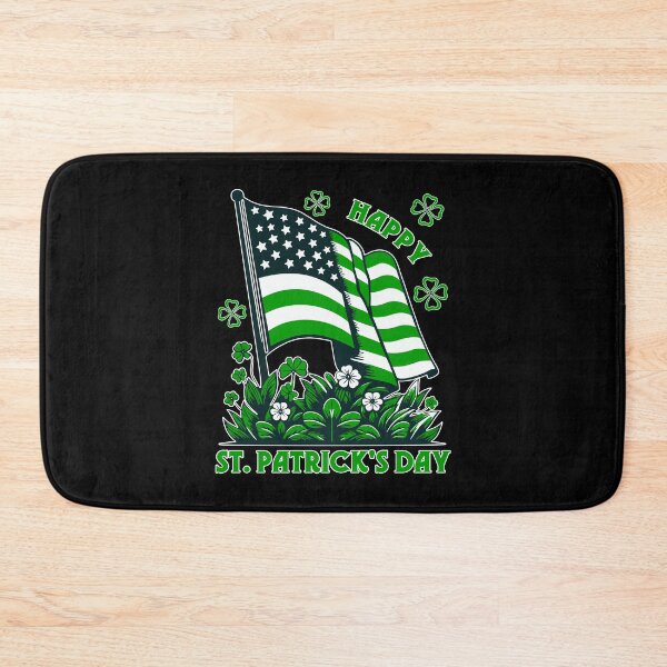 Item preview, Happy St Patricks Day - Green American Flag  designed and sold by patriotwardrobe.
