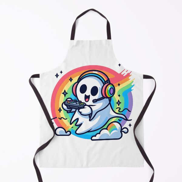 Artikelvorschau, Kawaii Energetic Wraith mit Rainbow Gaming Headset entworfen und verkauft von CanvasCutie.