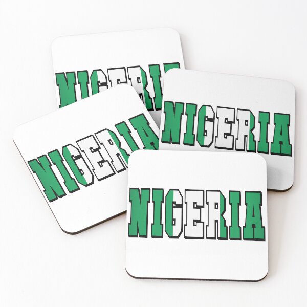 Item preview, Nigeria Country Flag Typography designed and sold by TravelWish.