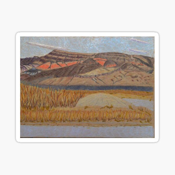 Dry Lakebed in Nevada Sticker