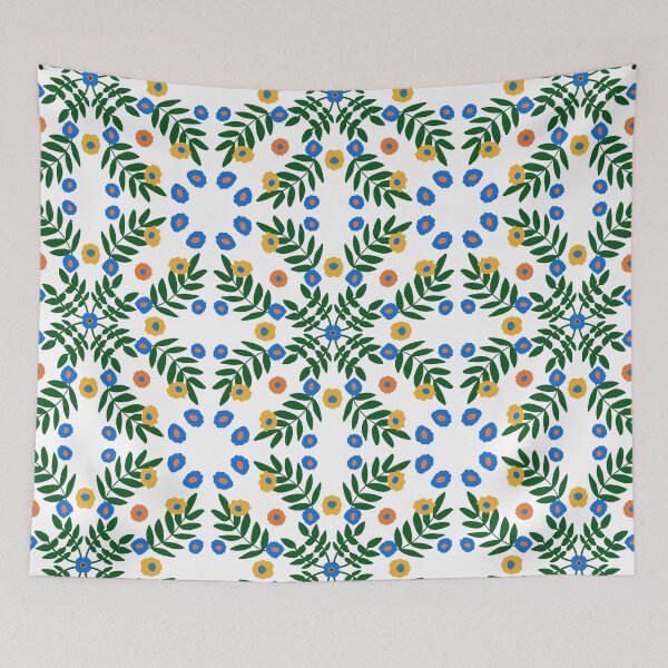 Item preview, Fern Leaves and Flowers Mandala designed and sold by jwturcott.