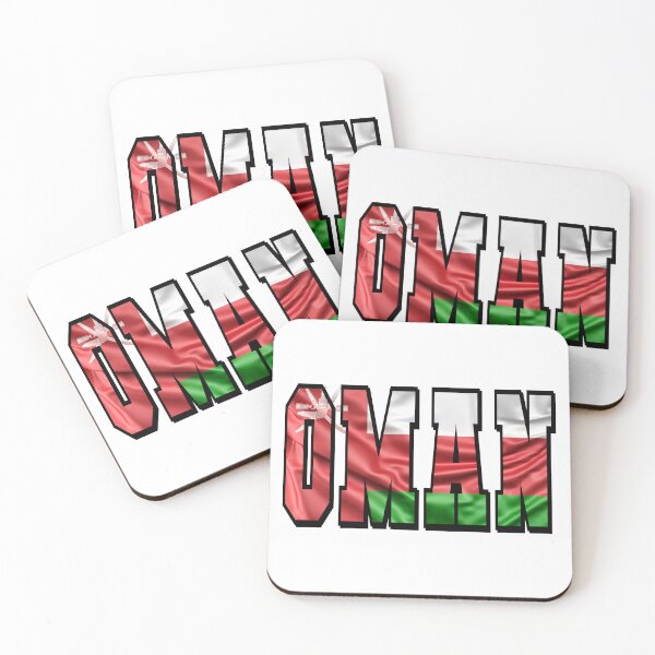 Item preview, Oman Country Flag Typography designed and sold by TravelWish.