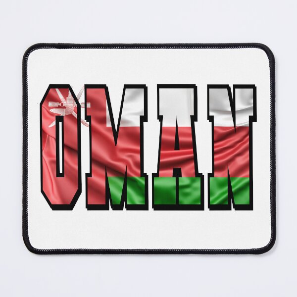 Item preview, Oman Country Flag Typography designed and sold by TravelWish.