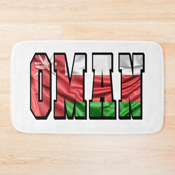 Item preview, Oman Country Flag Typography designed and sold by TravelWish.