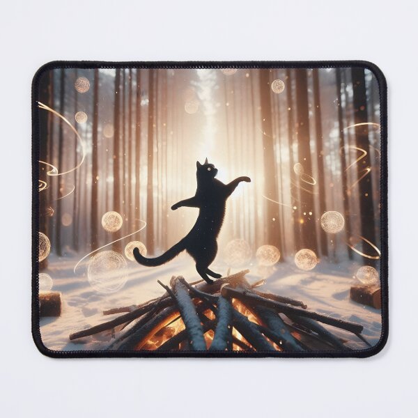 Item preview, Black Cat dancing  designed and sold by ki-mer-a.