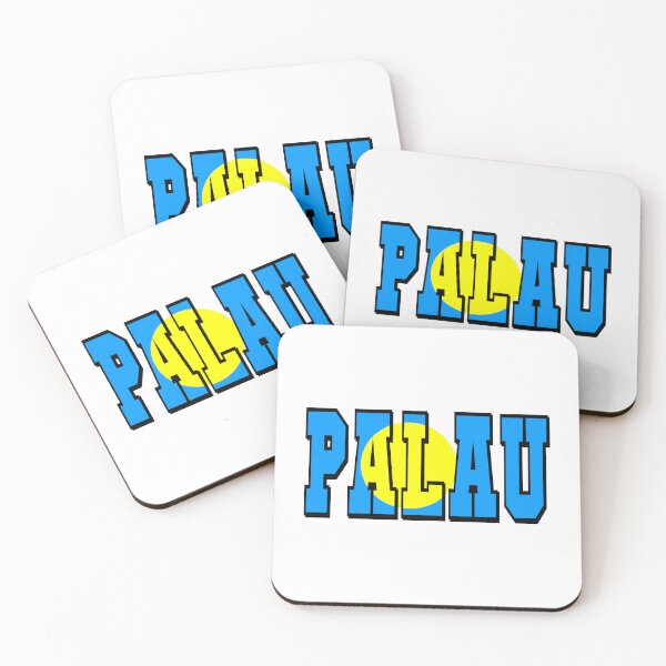 Item preview, Palau Country Flag Typography designed and sold by TravelWish.