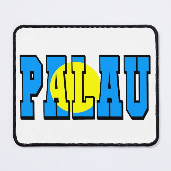 Item preview, Palau Country Flag Typography designed and sold by TravelWish.