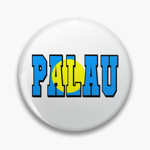Item preview, Palau Country Flag Typography designed and sold by TravelWish.