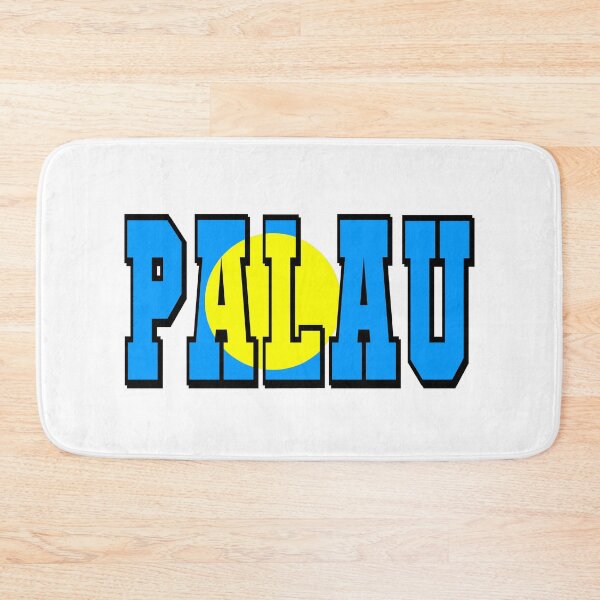 Item preview, Palau Country Flag Typography designed and sold by TravelWish.