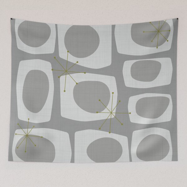 Item preview, Retro pattern mod atomic gray designed and sold by JMgraphic.