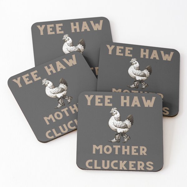 Item preview, Chicken with Boots: Yee Haw Mother Cluckers designed and sold by NSEAdventures.