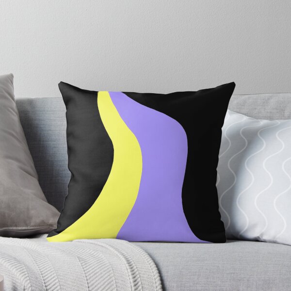 Item preview, Bold Abstract Non-binary Colors - Yellow, Lilac, Black designed and sold by Leufia.