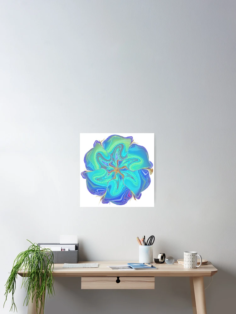 Thumbnail 2 of 3, Poster, Pinwheel Flower designed and sold by Shells Designs.