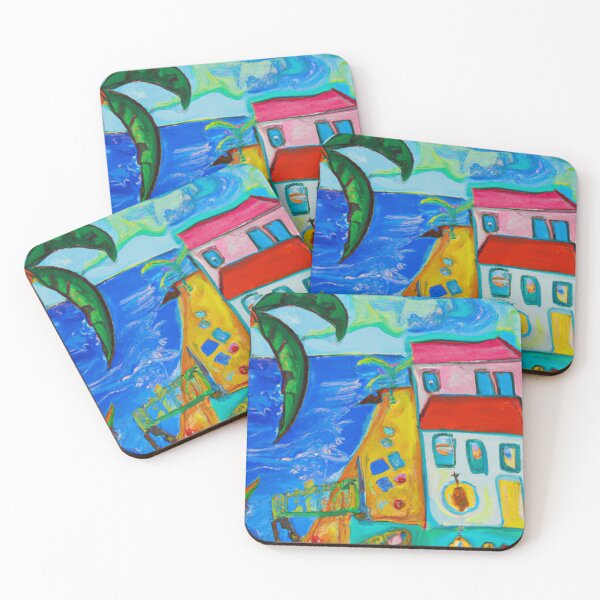 Item preview, Abstract Caribbean Seashore Expression designed and sold by Colloquializms.