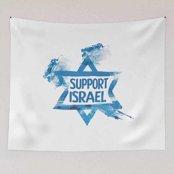 Item preview, Star of David Brushstroke Design "Support Israel" designed and sold by RuyaFab.