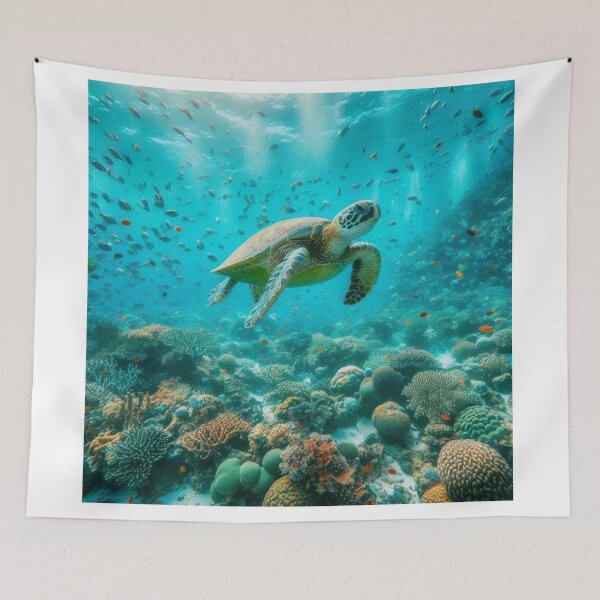 Item preview, Tranquil Turtle - Oceanic Drift designed and sold by ProgressMagnet.