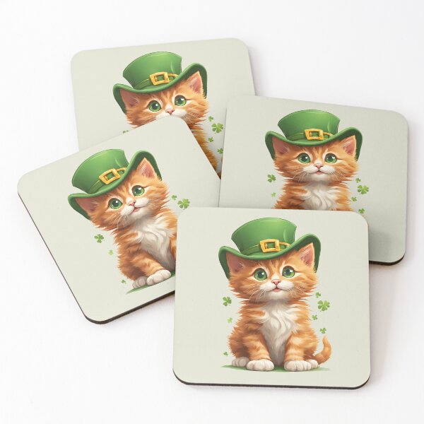 Item preview, Cute cat in st. patrick hat, cat lovers, animal lovers, st. patrick's day designed and sold by AnettPr.