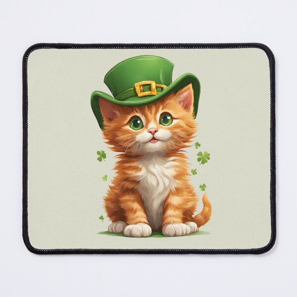 Item preview, Cute cat in st. patrick hat, cat lovers, animal lovers, st. patrick's day designed and sold by AnettPr.
