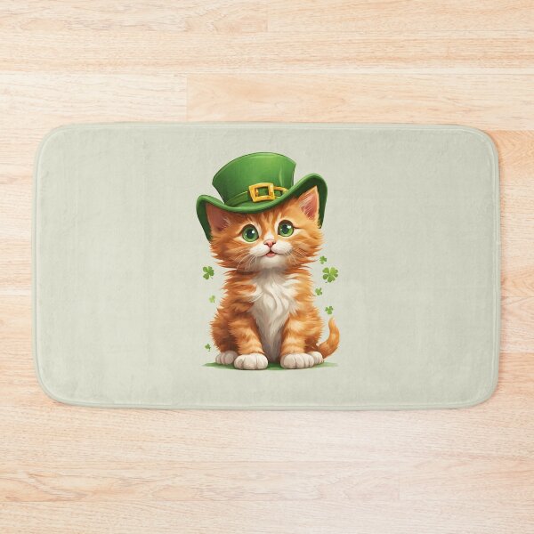 Item preview, Cute cat in st. patrick hat, cat lovers, animal lovers, st. patrick's day designed and sold by AnettPr.