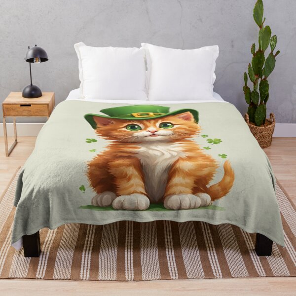 Item preview, Cute cat in st. patrick hat, cat lovers, animal lovers, st. patrick's day designed and sold by AnettPr.