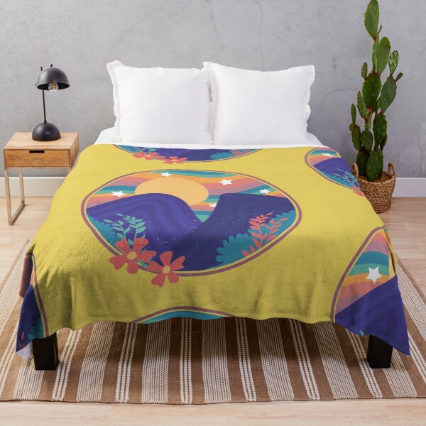 Item preview, Graphic abstract art design with mountains drawing designed and sold by SweetLimeShop.