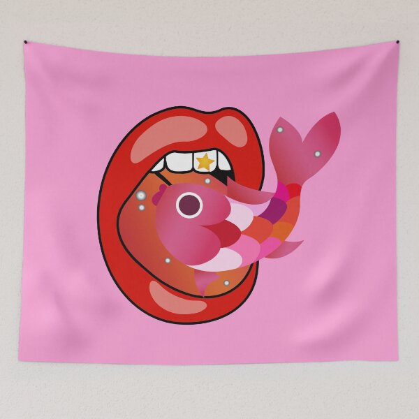 Item preview, RUNAWAY STEPH Design Red Candy Fish Mouth Classic designed and sold by RunawaySteph.