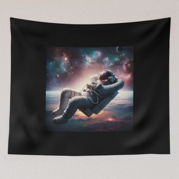 Item preview, Astronaut Listening to Music, Astronaut Chilling, Chill Astronaut designed and sold by Fun-N-Cool-Tees.