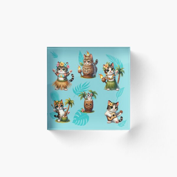 Item preview, Whiskers and Tikis designed and sold by ThatRandomJerk.