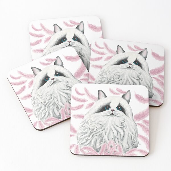 Item preview, Cat and feathers designed and sold by AnnRu-art.