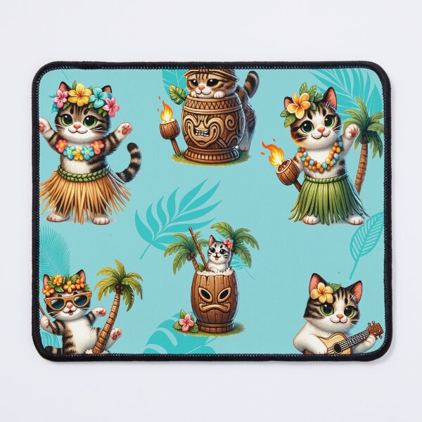 Item preview, Whiskers and Tikis designed and sold by ThatRandomJerk.
