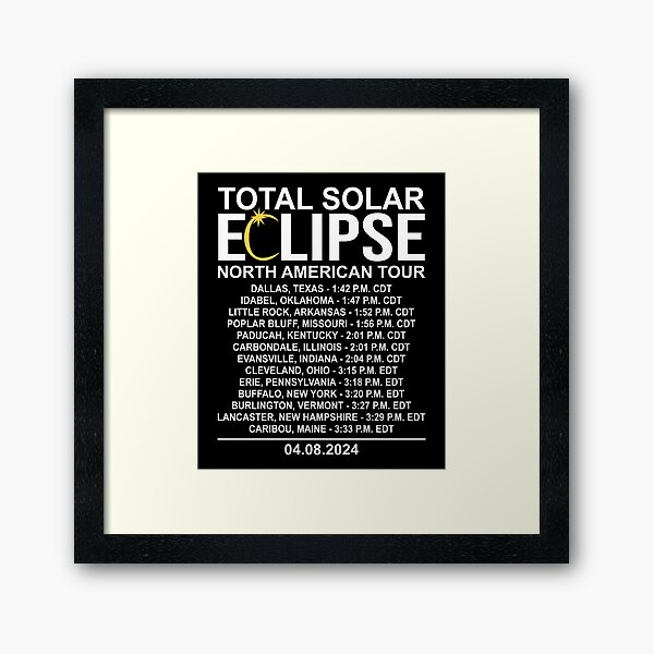 Item preview, 2024 Total Solar Eclipse, North American Totality Path designed and sold by RLYGR8.