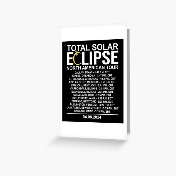 Item preview, 2024 Total Solar Eclipse, North American Totality Path designed and sold by RLYGR8.