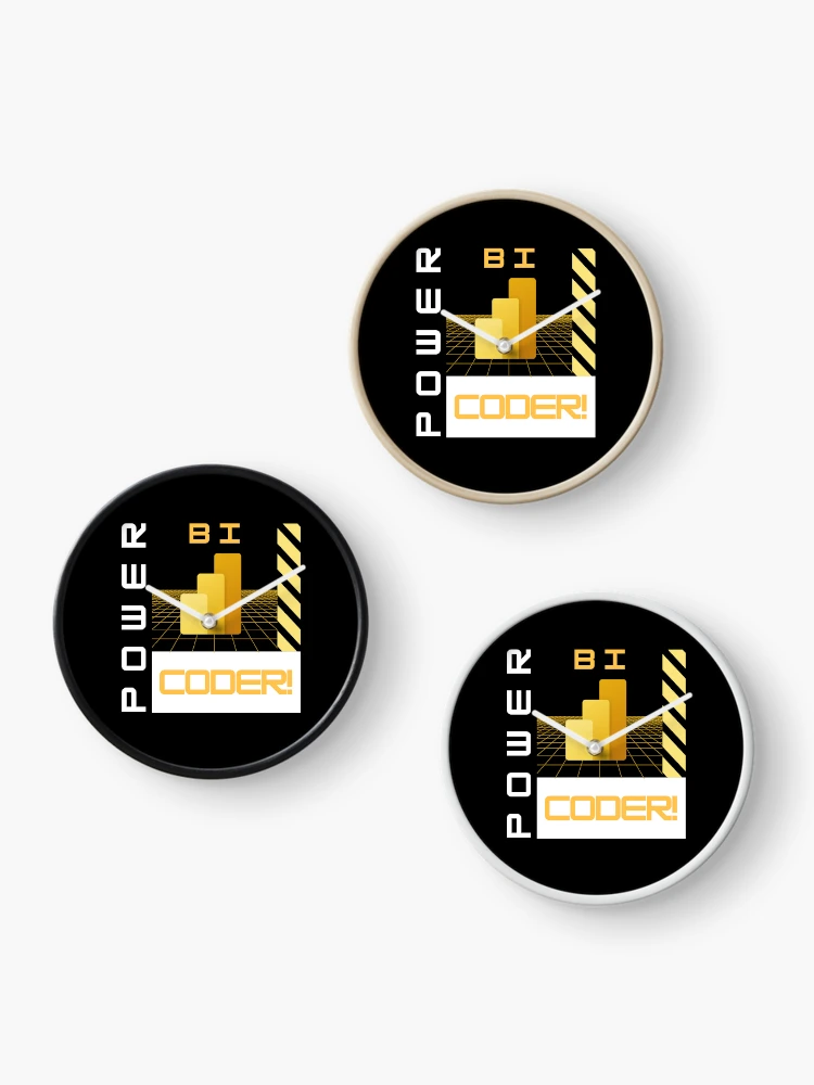 Thumbnail 3 of 4, Clock, Code with Insight - Power BI Coder designed and sold by jcabardo.