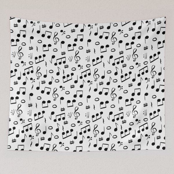 Item preview, Musical note pattern designed and sold by JenPolegattoArt.