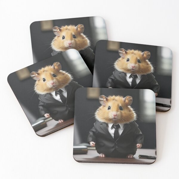 Item preview, Hamster in Black Suit designed and sold by ThralStore.