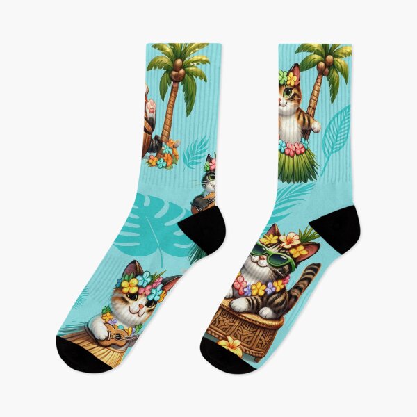 Item preview, Tiki Tabby Tropics designed and sold by ThatRandomJerk.