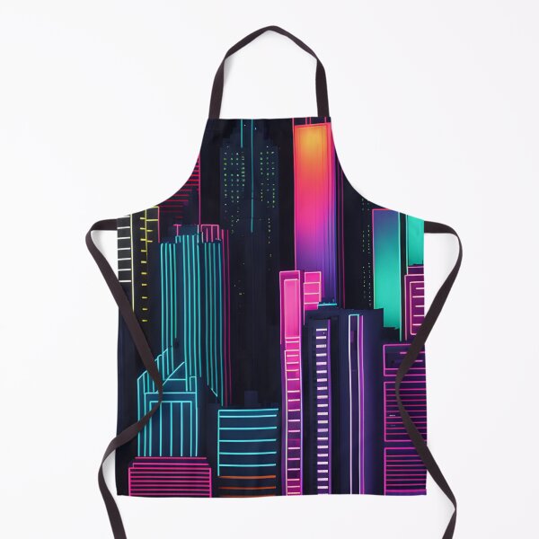 Item preview, Neon Nightscape: Vibrant Urban Cityscapes in Bold Neon Hues designed and sold by Chroma Artis.
