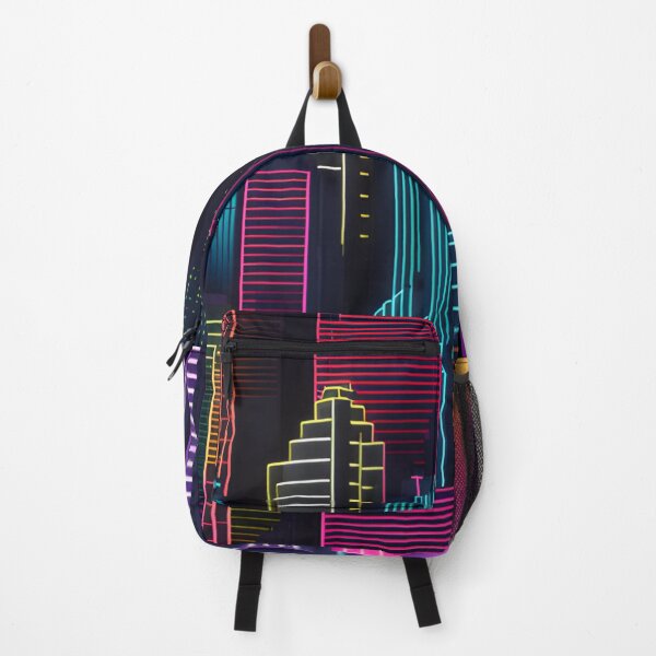 Item preview, Neon Nightscape: Vibrant Urban Cityscapes in Bold Neon Hues designed and sold by Chroma Artis.