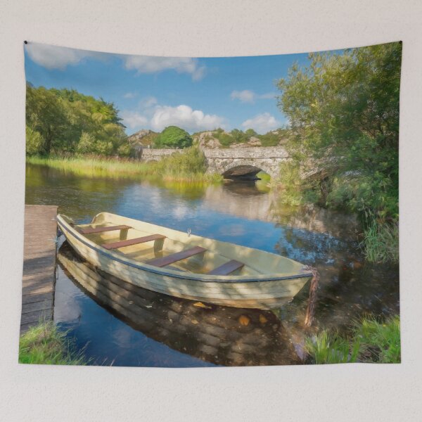 Item preview, Boat At Padarn Lake Llanberis designed and sold by AJEvans.